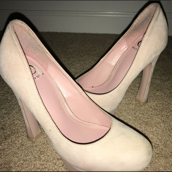 light pink platform shoes